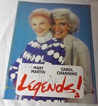 Mary Martin &amp; Carol Channing Autographs 1986 “Legends” Souvenir Program&amp;Playbill - £66.86 GBP