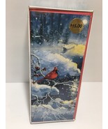Vintage Cardinal Christmas Holiday Cards 18 Envelopes Box Sparkling Snow... - $360.94 MXN
