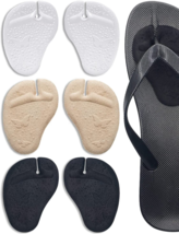 Metatarsal Pads Ball of Foot Cushions Unisex Anti-Slip Flip Flop Pads 3 Pairs - £11.01 GBP