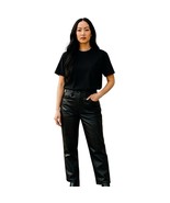 Abercrombie & Fitch The 90s Straight Ultra High Rise Black Faux Leather ... - €25,31 EUR Abercrombie & Fitch The 90s Straight Ultra High Rise Black Faux Leather ... - €25,31 EUR