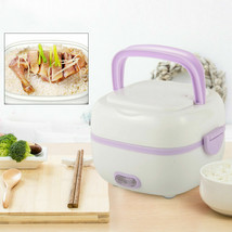 Multifunctional 200W Mini Rice Cooker Electric Steamer Lunch Box Food He... - £30.36 GBP