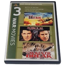 MGM Movie Collection 3 War Movies DVD Battle of Britain Mckenzie Break Force 10  - £8.88 GBP