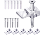 20 Pack Mirror Holder Clips Glass Retainer Clips Kit Mirror Hanging Kit ... - £7.68 GBP