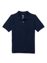 Wonder Nation Boys Short Sleeve Polo Shirt Size X-LARGE HUSKY  Solid Navy New - $10.73