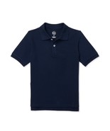 Wonder Nation Boys Short Sleeve Polo Shirt Size X-LARGE HUSKY  Solid Nav... - $221.23 MXN