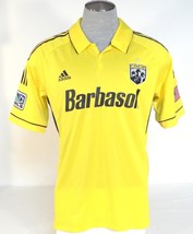 Adidas ClimaCool Formotion Columbus Crew Yellow Short Sleeve Soccer Jersey Men&#39;s - £107.77 GBP