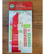 Wilton Cookie Exchange 4 Each 2&quot; x 8&quot; Baking Award Ribbons (NEW) - £6.15 GBP