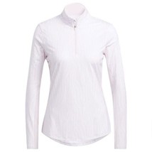 adidas Women U365 Printed Long Sleeve Sun Shirt Almost Pink HA3440 - £27.18 GBP+