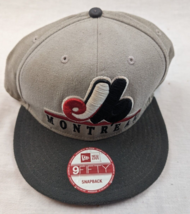 Montreal Expos Snapback Hat New Era 9FIFTY Grey/Blue MLB Cap Cooperstown Collect - £15.61 GBP