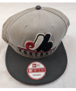 Montreal Expos Snapback Hat New Era 9FIFTY Grey/Blue MLB Cap Cooperstown... - £15.82 GBP