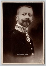 RPPC Adolph Max Mayor of Brussels Belgium 1918 To Massachusetts Postcard X27 - £7.77 GBP