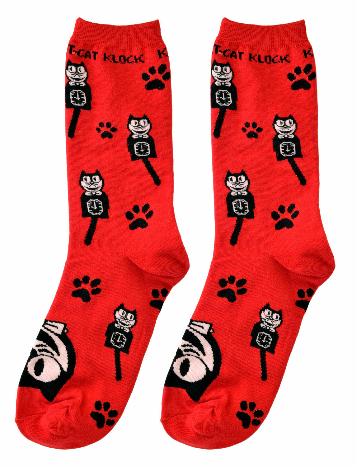 Genuine Kit Cat Klock Casual Funky Women&#39;s RED Socks - $14.95