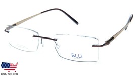 New Blu Designed In Soho 116 COL.04 Brown Titanium Eyeglasses 50-18-140 B29mm - £50.83 GBP