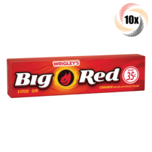 10x Packs Wrigley&#39;s Big Red Cinnamon Flavor Chewing Gum ( 5 Sticks Per P... - $13.09