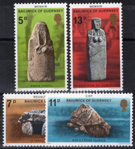 Guernsey 149-152 MNH Prehistoric Monuments Tombs Archaeology ZAYIX 021423S133M - £1.17 GBP