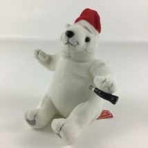 Coca Cola Polar Bear Santa Claus Christmas Holiday 5” Plush Stuffed Toy ... - £13.14 GBP