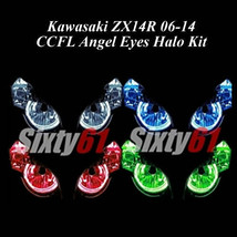 Kawasaki Ninja ZX14R 2006-2022 CCFL Demon Angel Eyes Halo lights rings k... - £73.29 GBP