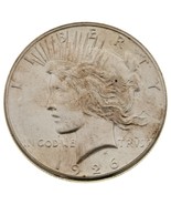 1926 Argent Paix Dollar En Choix Bu État, Complet Mint Luster - $110.17