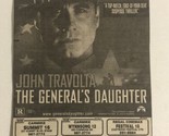 The General’s Daughter Movie Print Ad John Travolta TPA5 - $5.93