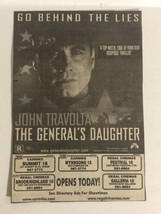 The General’s Daughter Movie Print Ad John Travolta TPA5 - £4.65 GBP