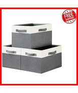 Durable 15x11x9.6 Inch Storage Baskets with Handles - Stylish Closet Org... - €38,23 EUR