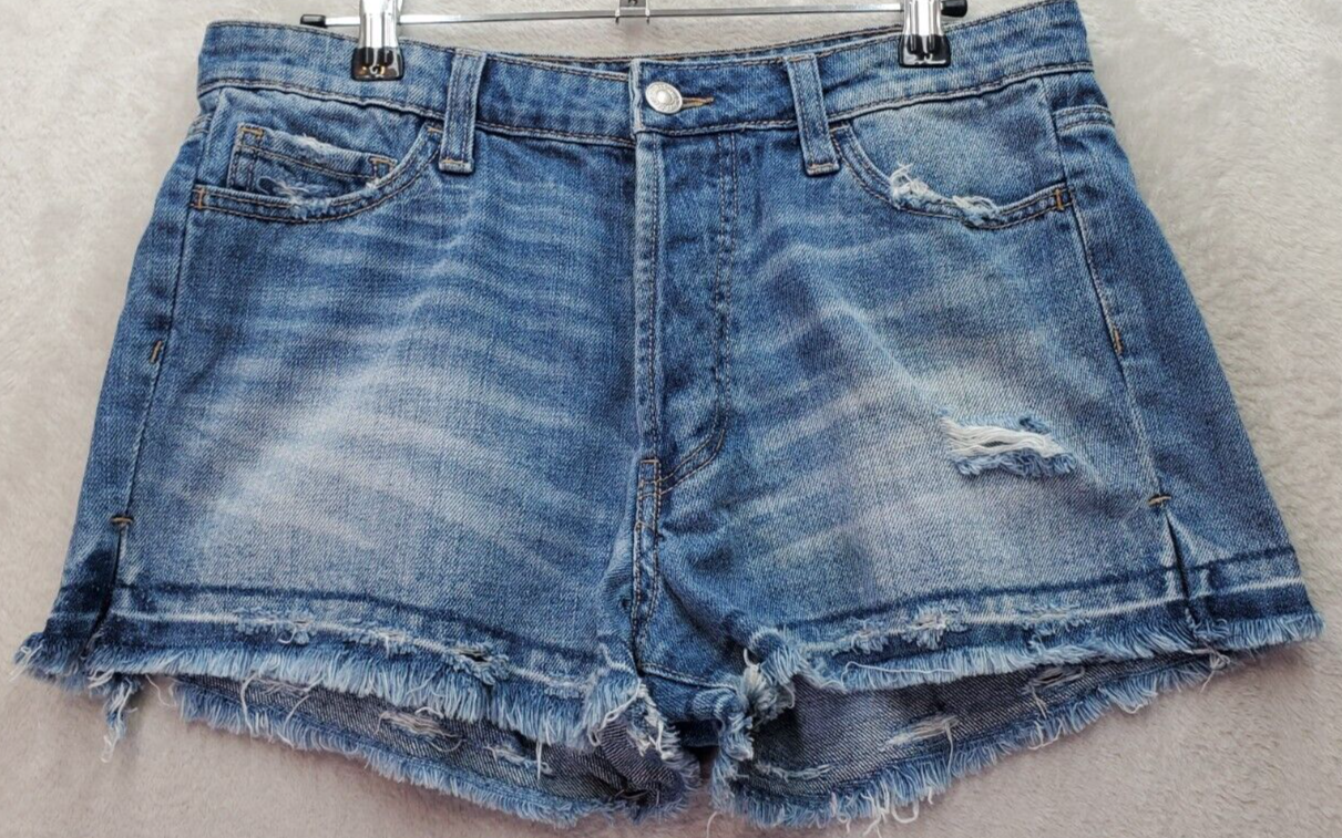 Primary image for Vervet Cut-Off Shorts Womens Size 28 Blue Denim Distressed High Rise Button Fly