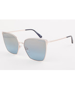 Tom Ford HELENA Silver / Blue Sunglasses TF653 28V 59mm - $266.73 CAD