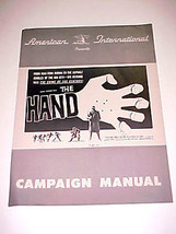 HAND, THE-FILM NOIR-MOVIE PRESSBOOK-1950&#39;S VG - £29.08 GBP