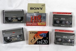 2 New TDK &amp; Sony 8mm Video Hi-8 Hi8 Cassette Tapes + 4 Used Tapes - $39.55