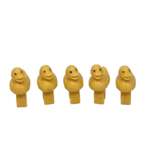 Vintage 1989 Tyco Quints Bath Time For 5 Replacement Yellow Rubber Ducks Ducky - £15.18 GBP