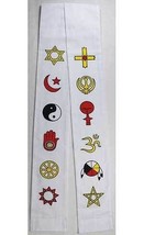 Interfaith Minister's Stole white                                                - $2,245.53 MXN