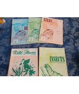 Lot Kenworthy Activity Book USA Birds Insects Wild Flowers 1963 - $33.90 CAD