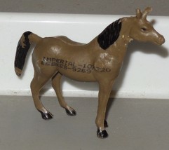 Pretend Play 2&quot; HORSE PVC figure RARE Vintage Hard Plastic equestrian - £4.03 GBP