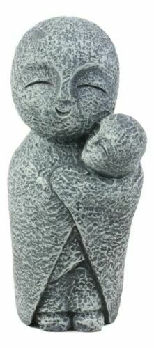 Japanese Buddha Jizo Bosatsu Monk Cradling A Baby Figurine Protector Of ... - $20.99
