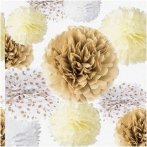 Celebrate &amp; Decorate: 20-Piece Tissue Paper Pom Poms Kit - Vibrant Weddi... - $43.55