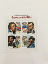 201 Anniversary of the End of American Civil War Souvenir Stamp Set - £16.03 GBP