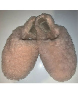 Ugg Pink Sheepskin Women Fluff Clog BOW F27119C Casual Fuzzy Slippers Sz 7 - $1,021.60 MXN