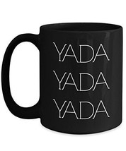 Yada Yada Yada - Novelty 15oz Black Ceramic Seinfeld Mug - Perfect Anniversary,  - £17.29 GBP