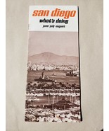 Vintage Tourist Brochure - San Diego Whats Doing Summer 1966  - $19.00