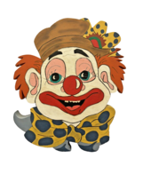 Clown Handcrafted Wood B. Guidry Wooden Toys &amp; Things Gretna LA Vintage Painted - $45.68