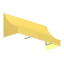 3.38 ft. Nantucket Window &amp; Entry Awning, Light Yellow - 31 x 24 in. - £363.98 GBP