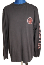 Men&#39;s Beretta~L~Black Long Sleeve T-Shirt Spellout On Sleeves Trident Lo... - $8.59