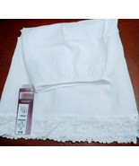 Ladies M&amp;S White Cotton Waist Slip with Cool Comfort Size 22 Length 58cm... - $20.45