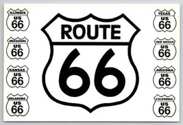 Route 66 America&#39;s Historic Highway Postcard F38 - £6.18 GBP