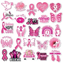 25 Pcs Breast Cancer Awareness Magnets Hope Believe Waterproof Pink Ribb... - £16.60 GBP