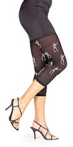 Adult Dancing Skeleton Footless Tights Day of Dead Skeletons Senorita Go... - $7.87