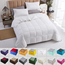 HIG All Season Reversible Down Alternative Comforter Set 3 Pieces with Shams - £19.41 GBP+