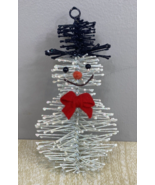 Vtg LARGE Spiky Snowman CHRISTMAS ORNAMENT - £10.96 GBP