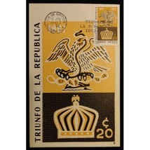 1967 Mexico FDC Triunfo De La Republica Postcard - £6.35 GBP