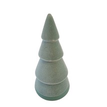 2021 9&quot; Mint Green Velvet Flocked Ceramic Christmas Tree - £2.98 GBP